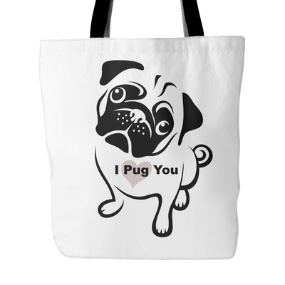 I Pug You tote bag