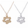Delicate dog paw print pendant complete with neklace