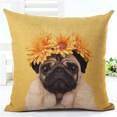 Colorful cushion cover linen