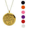 Aromatherapy oil locket pendant with beautiful pug design
