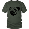 Unisex T-Shirt with Pug Face
