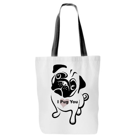 I Pug You tote bag